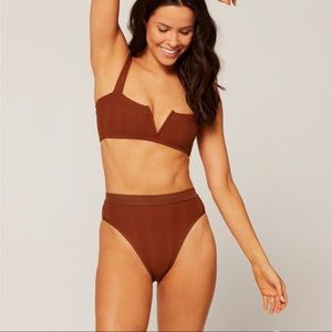 L Space High Waisted Bikini Bottom NWT